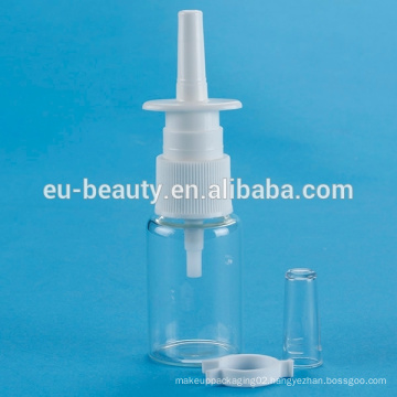 Clear medical nasal sprayer bottle oral sprayer glass bottle